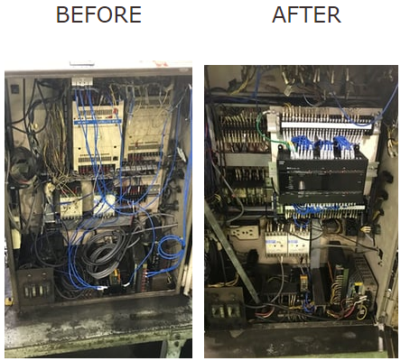 PLC 更新前と更新後